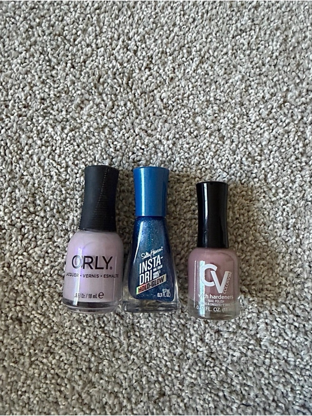 Nail Polish Set - Lavender, Blue, Mauve